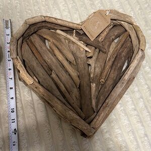 Rustic Driftwood Heart Decor